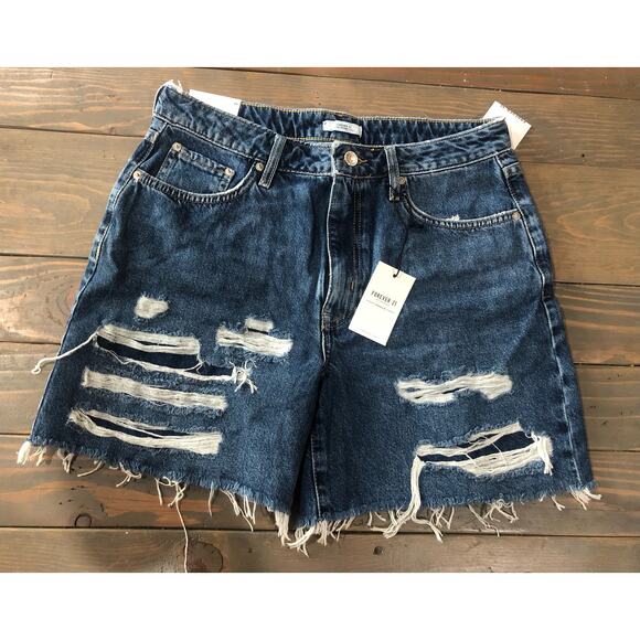 Forever 21 women’s premium cut off high waisted shorts size 28 NEW - Picture 1 of 5